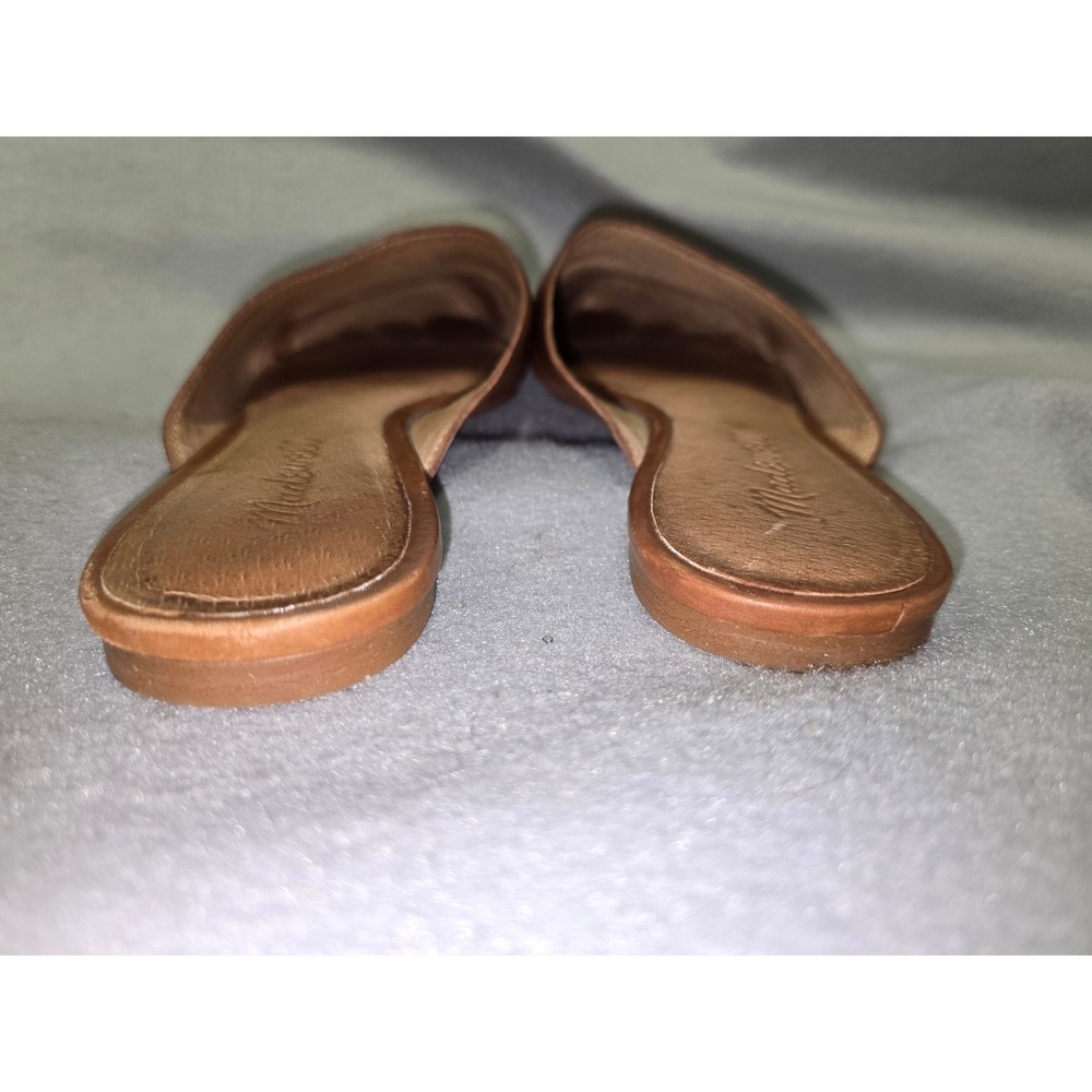 Madewell Women's Brown Leather Pointed Toe Mule Flats Size 6.5 - Picture 5 of 9